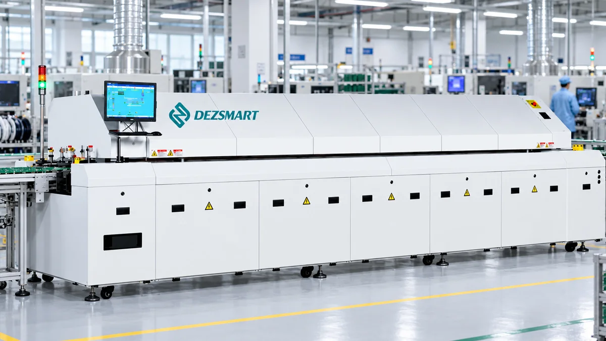 SMT Reflow Oven DEZ-1000PC 10-Zone Nitrogen Reflow Oven DEZ-1000PC-N Working