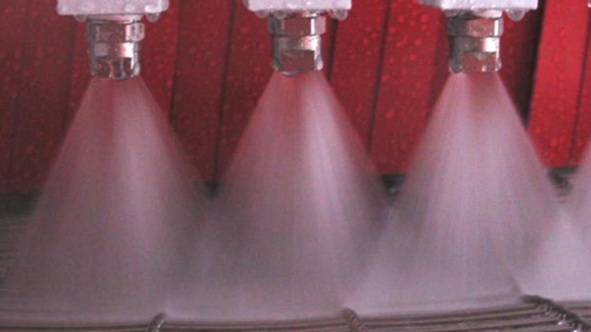 Inline Water-Based PCBA Cleaning Machine | DEZ-C1520 3 PCBA Cleaning Machine DEZ-C1520 Spray Nozzle Flushing Diagram